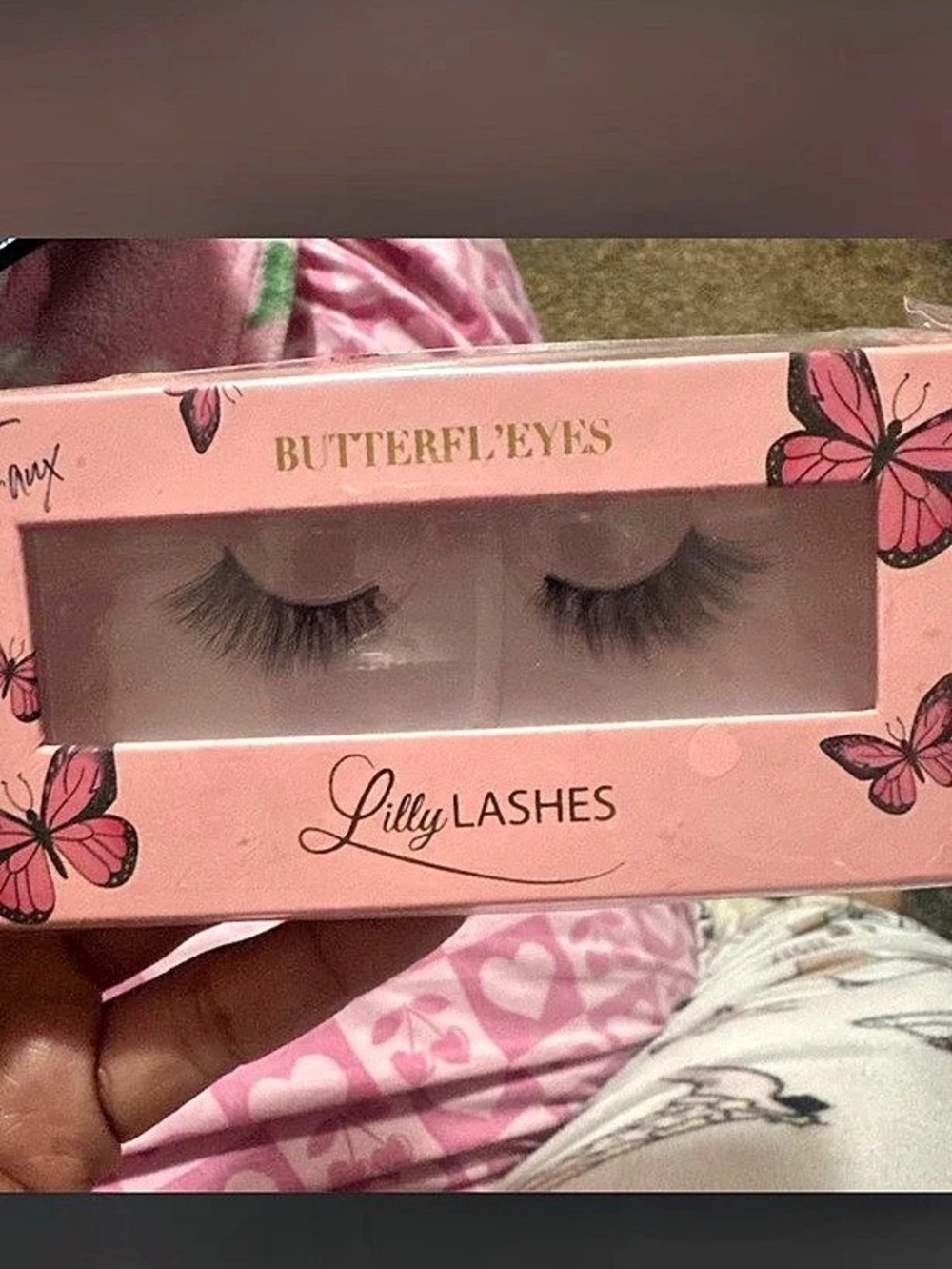 Lilly Lashes Butterfl’Eyes 3D Faux Mink Lashes 3D Faux Mink Lashes Black in styl